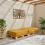 modulær sofaenhed stof 70x70x36 gul