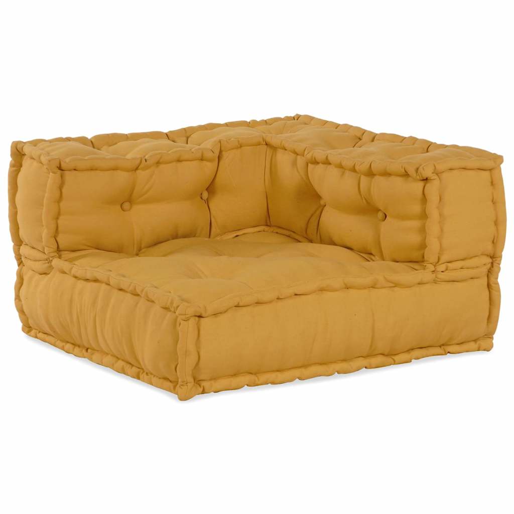 2-personers modulsofa stof 140x70x36 gul