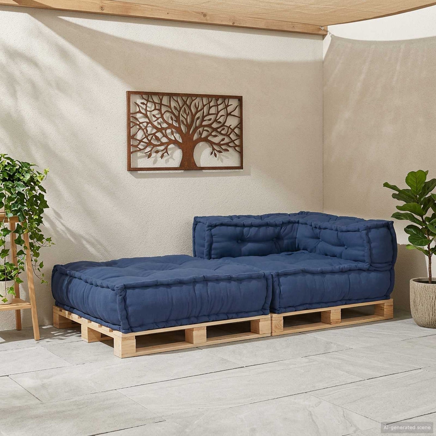 Modulssofa Enhed Indigo 70 x 70 x 56 cm Stof