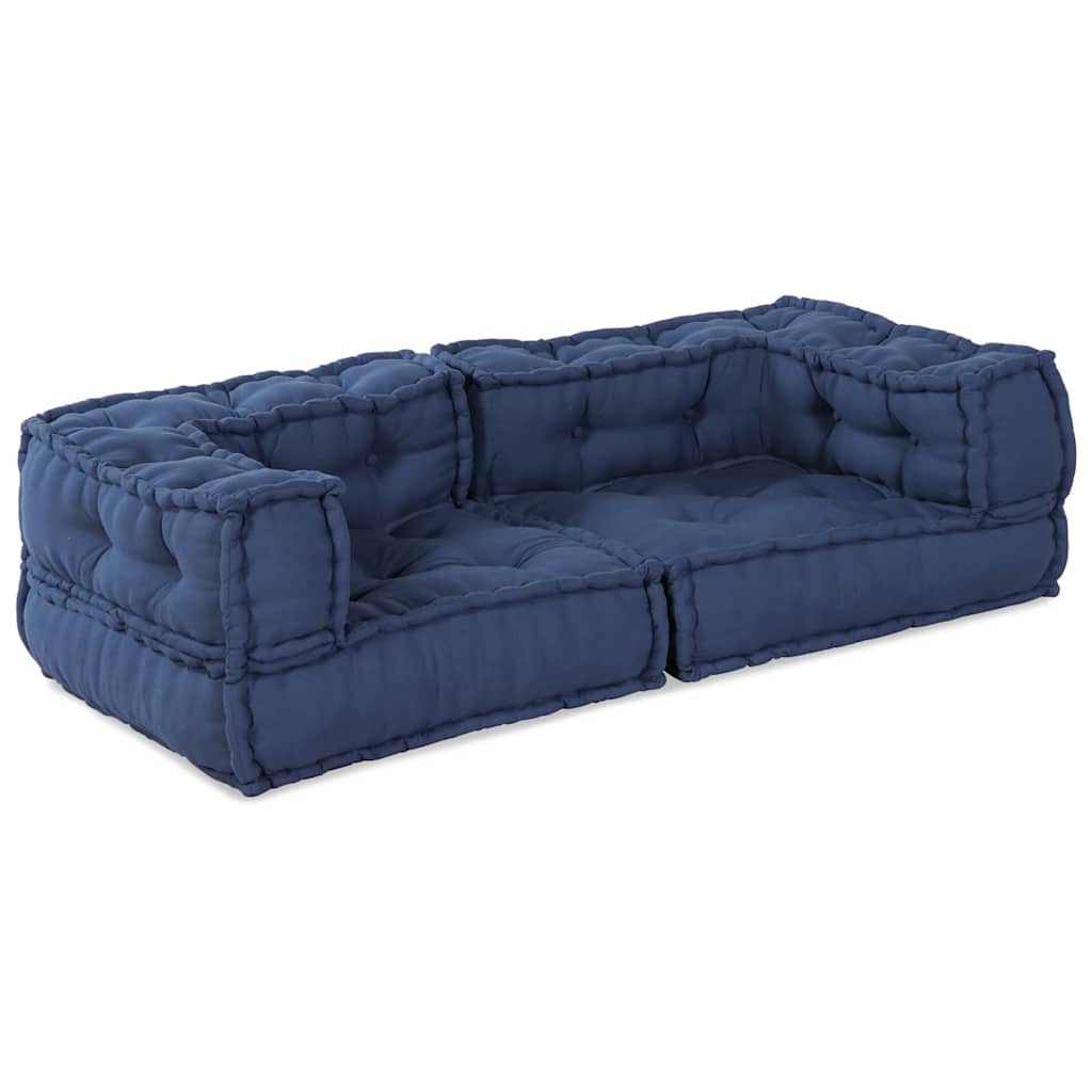 Modulssofa Enhed 3 pcs Indigo 140 x 70 x 36 cm Stof