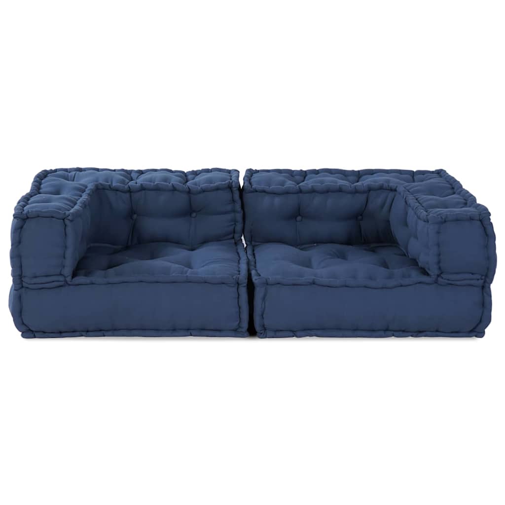 Modulssofa Enhed 3 pcs Indigo 140 x 70 x 36 cm Stof