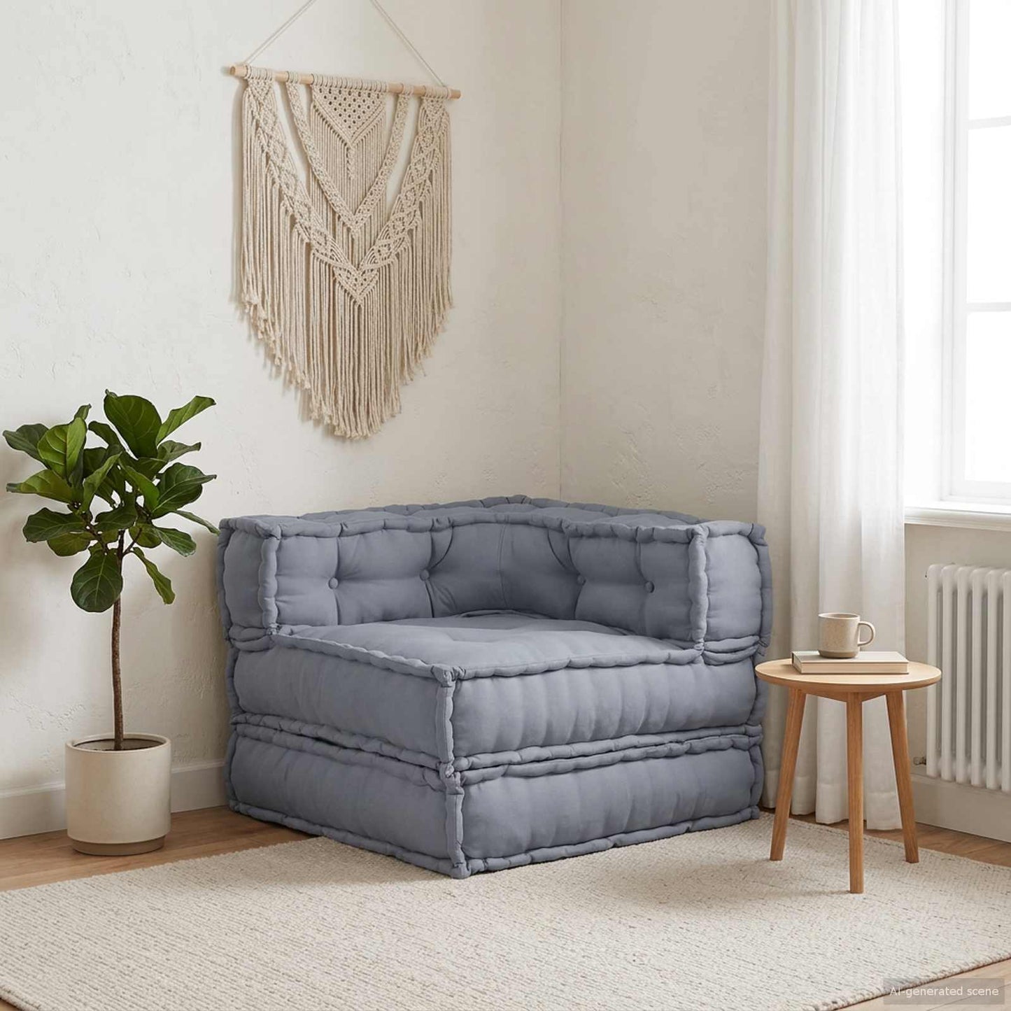 Modulssofa Enhed Grå 70 x 70 x 56 cm Stof