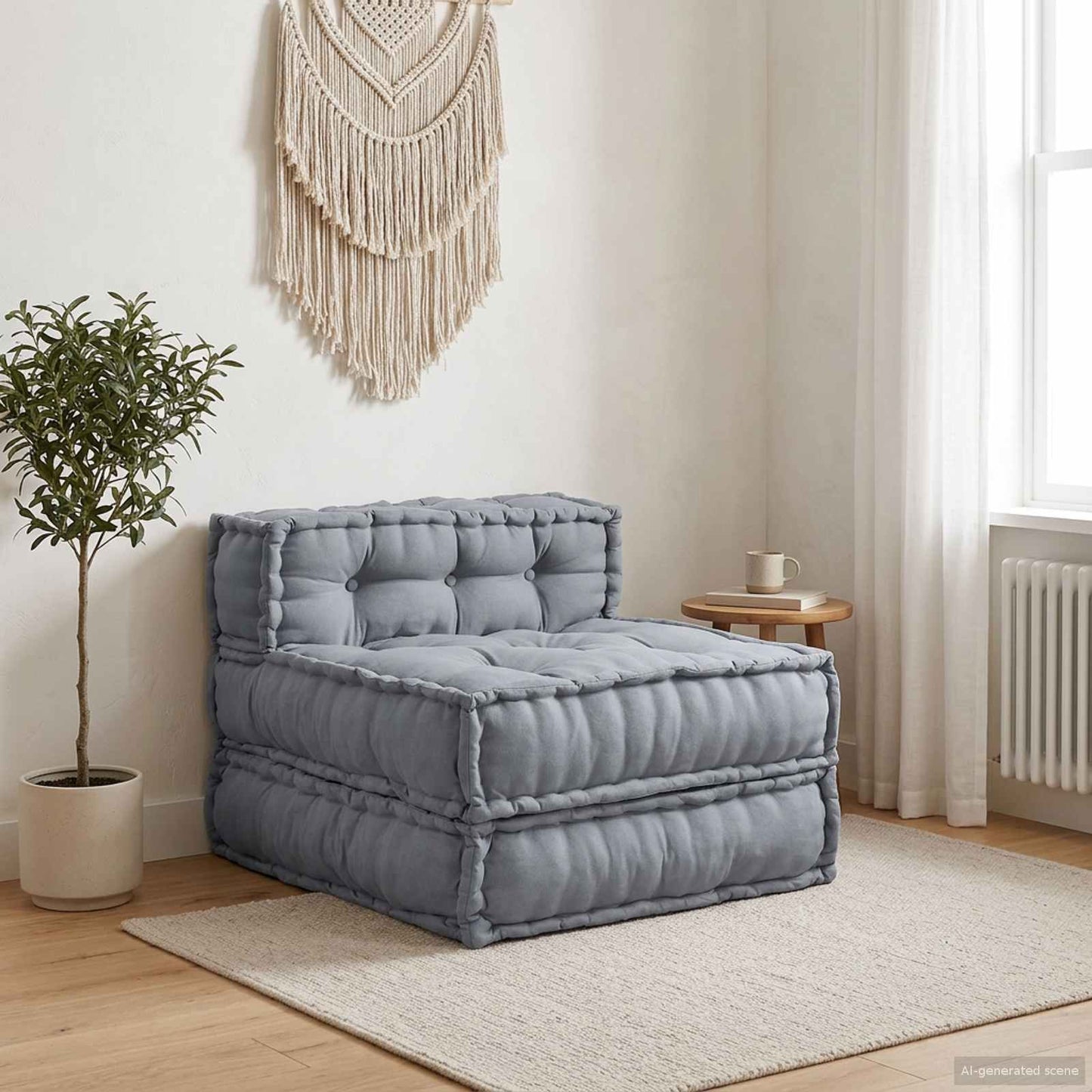 Modulssofa Enhed Grå 70 x 70 x 56 cm Stof