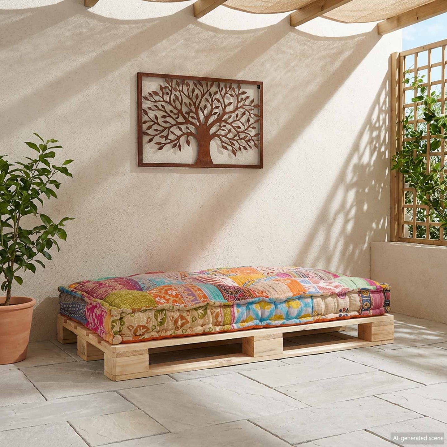 Palle Sofa Pude Flerfarvet 120 x 80 x 12 cm Stof