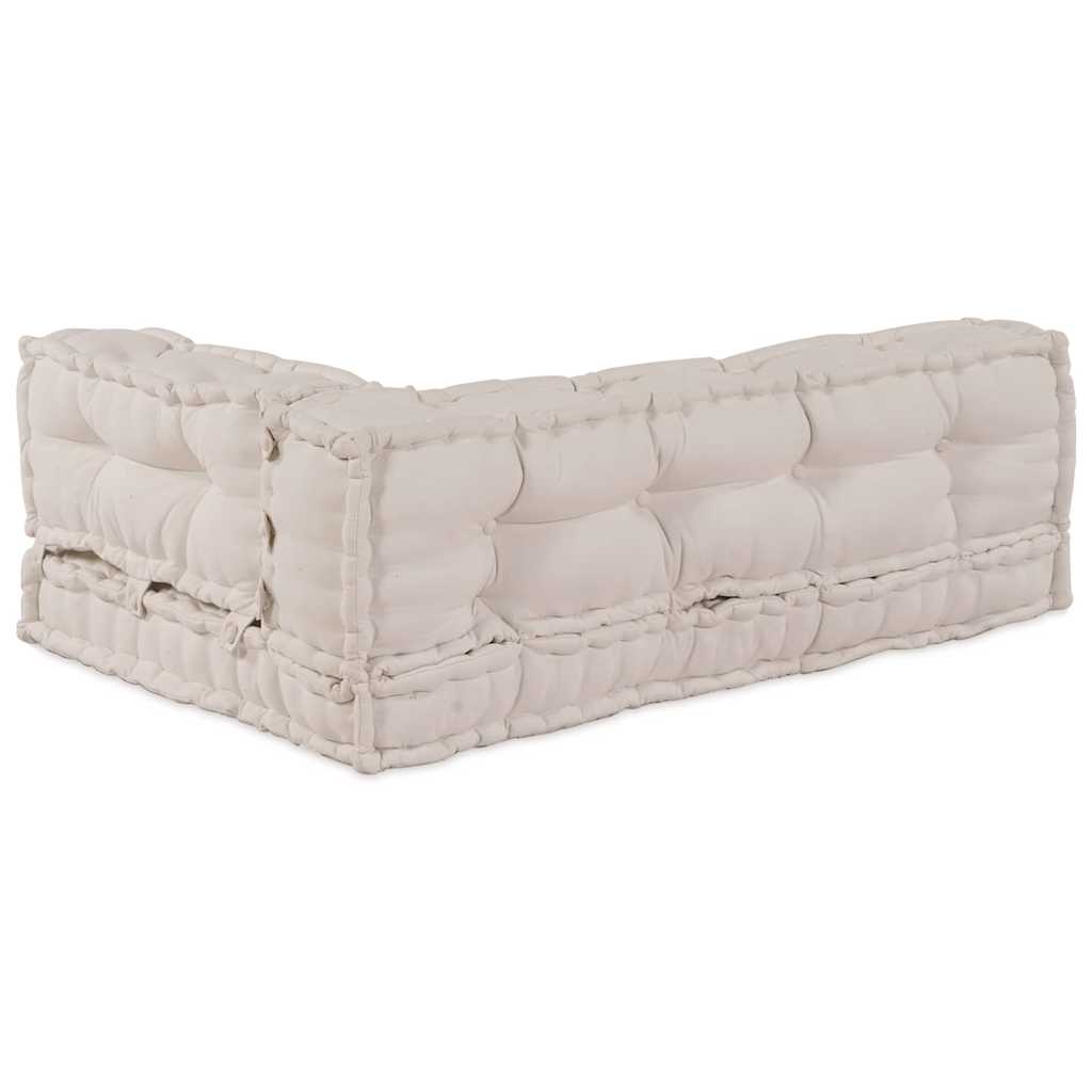 Palle Sofa Pude 3 pcs Cremefarvet 120 x 80 x 34 cm Stof