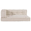 Palle Sofa Pude 3 pcs Cremefarvet 120 x 80 x 34 cm Stof