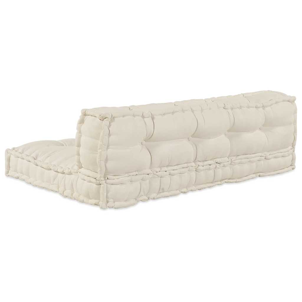 Palle Sofa Pude 2 pcs Cremefarvet 120 x 80 x 38 cm Stof