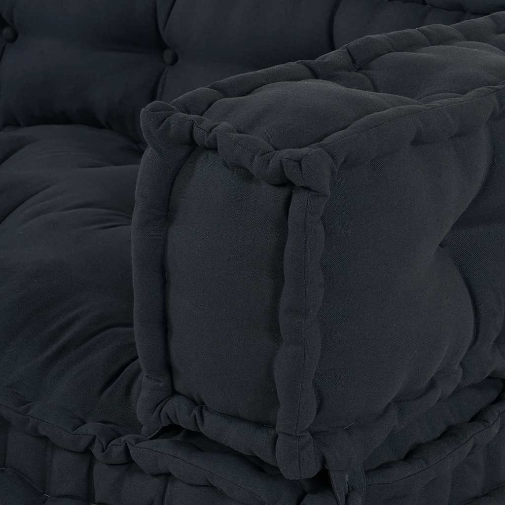 Palle Sofa Pude 3 pcs Antracit 120 x 80 x 38 cm Stof