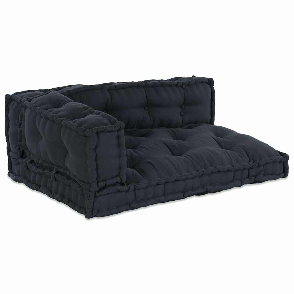 Palle Sofa Pude 3 pcs Antracit 120 x 80 x 38 cm Stof