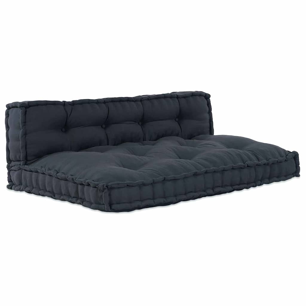 Palle Sofa Pude 2 pcs Antracit 120 x 80 x 38 cm Stof