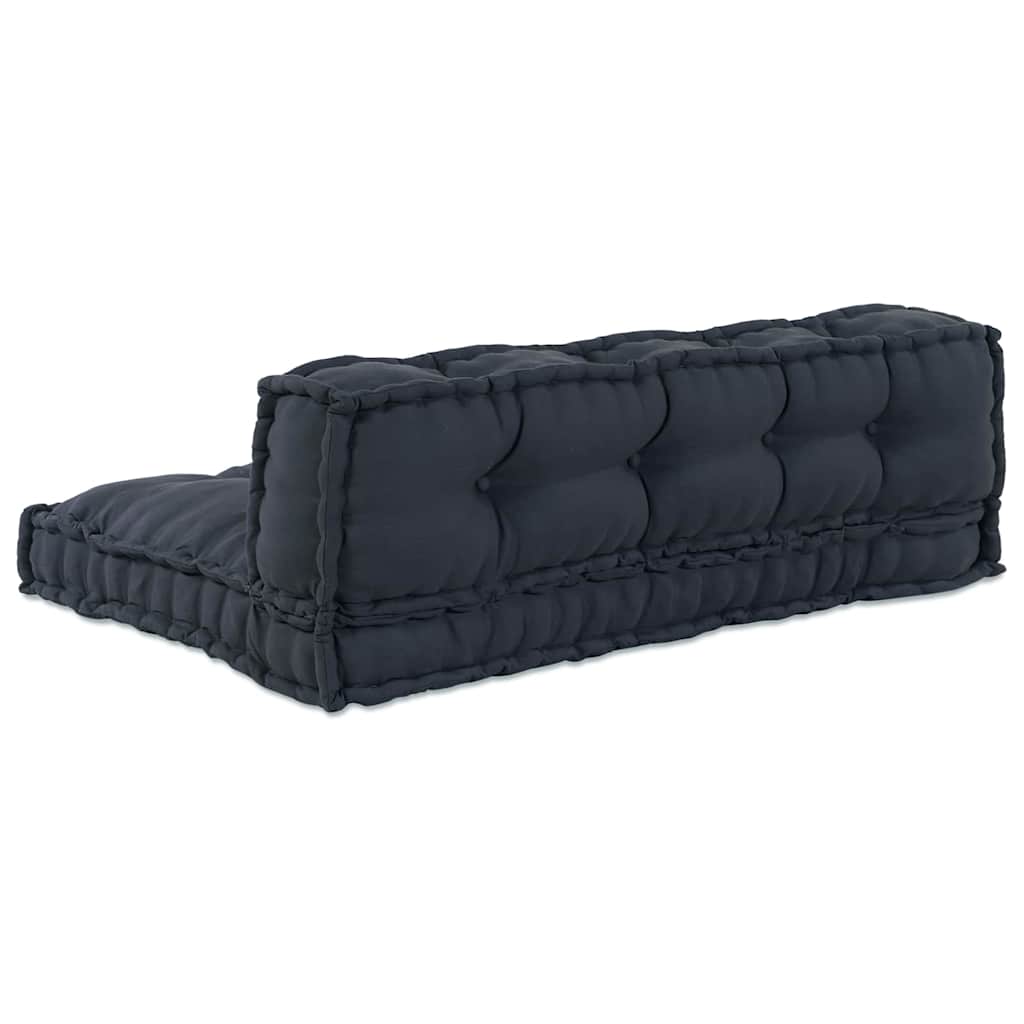 Palle Sofa Pude 2 pcs Antracit 120 x 80 x 38 cm Stof