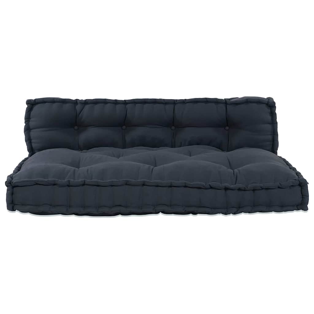 Palle Sofa Pude 2 pcs Antracit 120 x 80 x 38 cm Stof