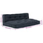 Palle Sofa Pude 2 pcs Antracit 120 x 80 x 38 cm Stof