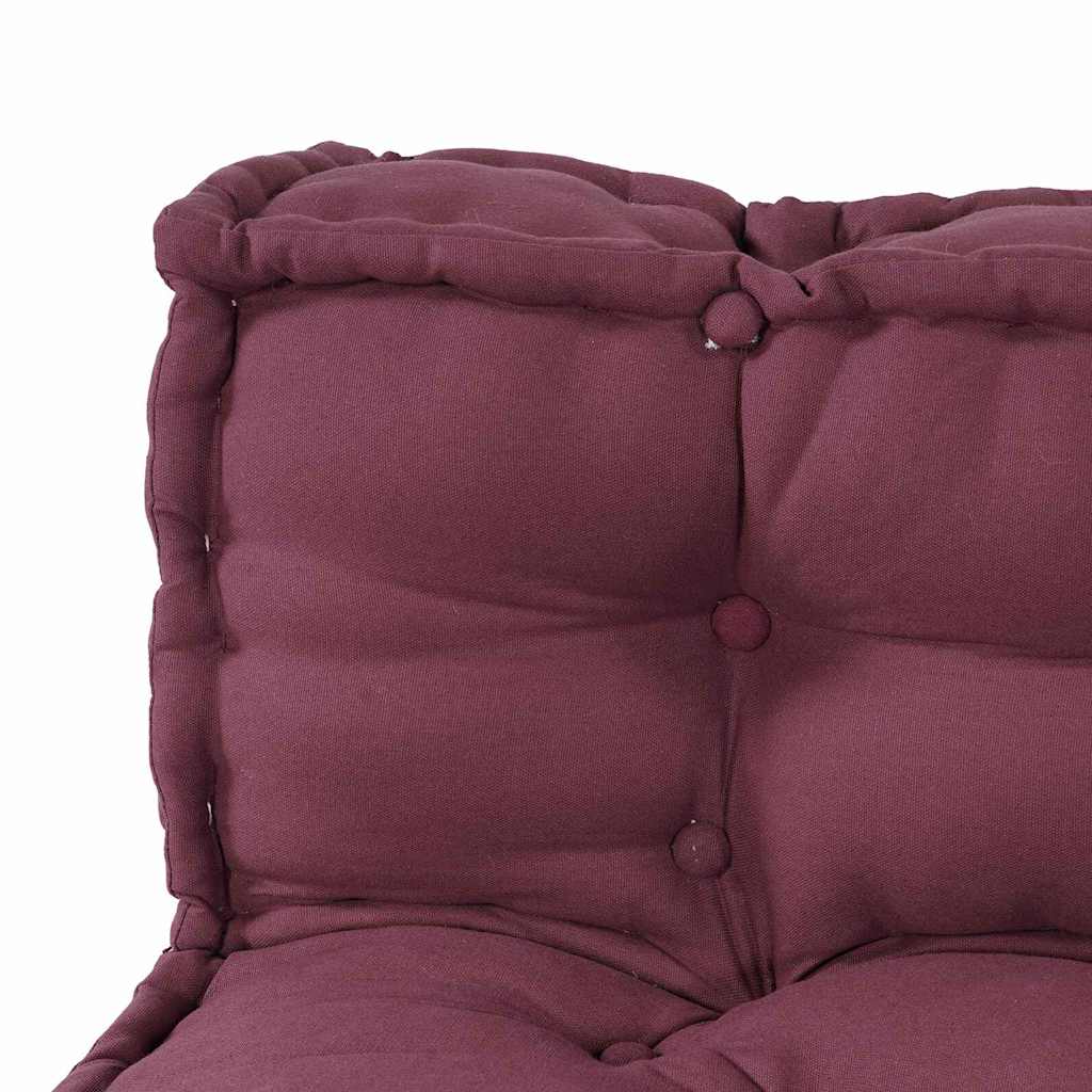 Palle Sofa Pude 3 pcs Bordeaux 120 x 80 x 38 cm Stof
