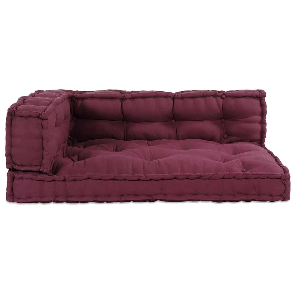 Palle Sofa Pude 3 pcs Bordeaux 120 x 80 x 38 cm Stof