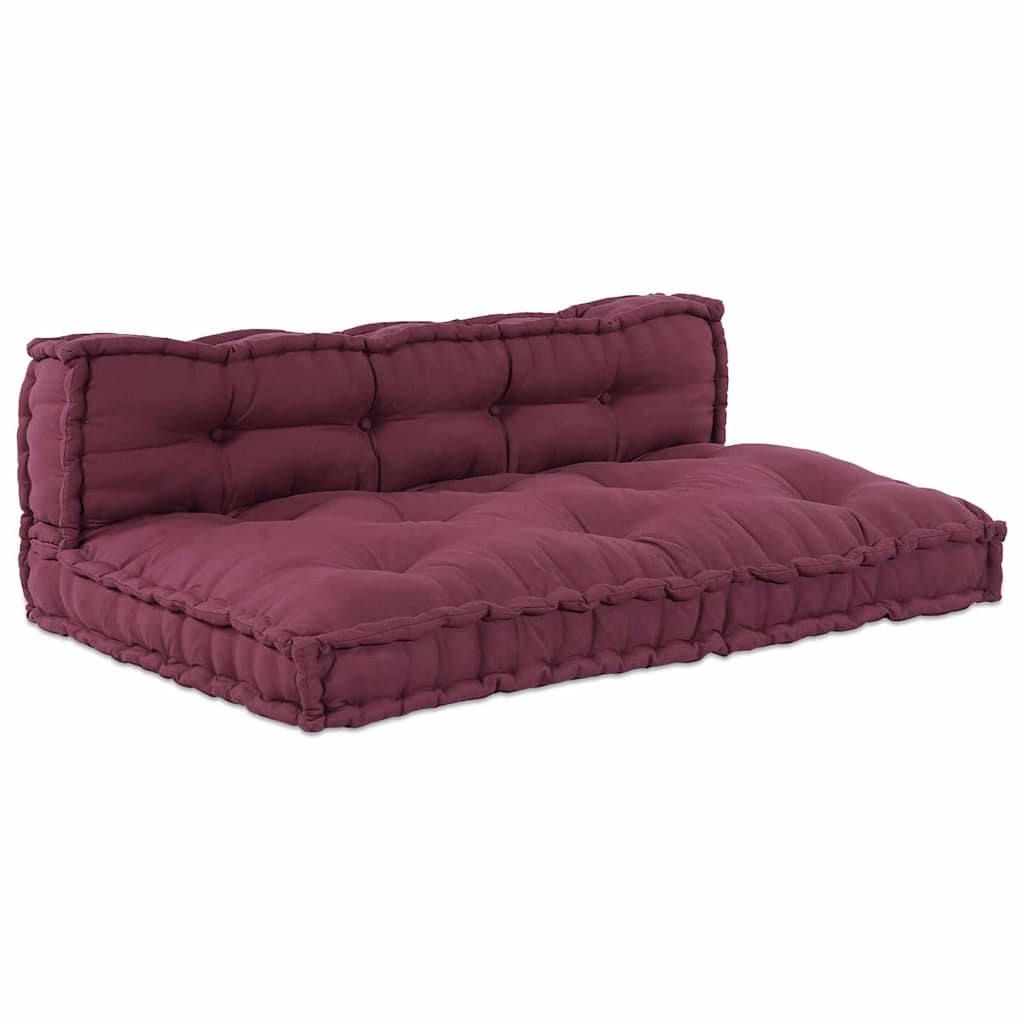 Palle Sofa Pude 2 pcs Bordeaux 120 x 80 x 38 cm Stof
