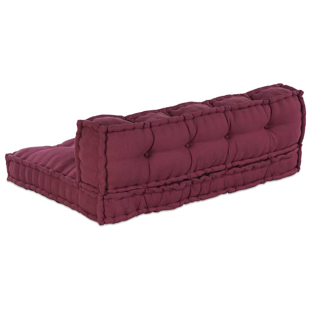 Palle Sofa Pude 2 pcs Bordeaux 120 x 80 x 38 cm Stof