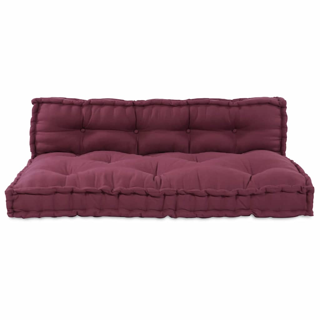 Palle Sofa Pude 2 pcs Bordeaux 120 x 80 x 38 cm Stof