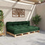 Palle Sofa Pude 2 pcs Grøn 120 x 80 x 38 cm Stof