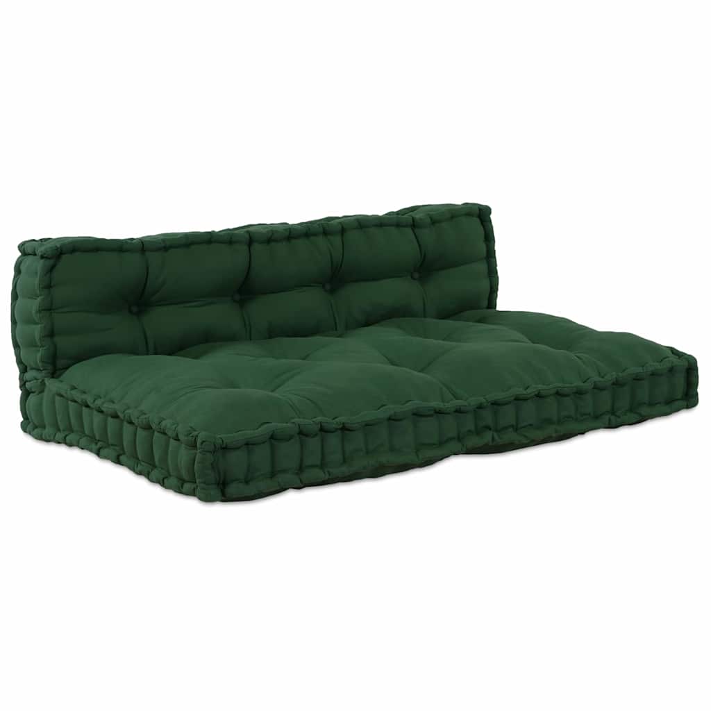 Palle Sofa Pude 2 pcs Grøn 120 x 80 x 38 cm Stof