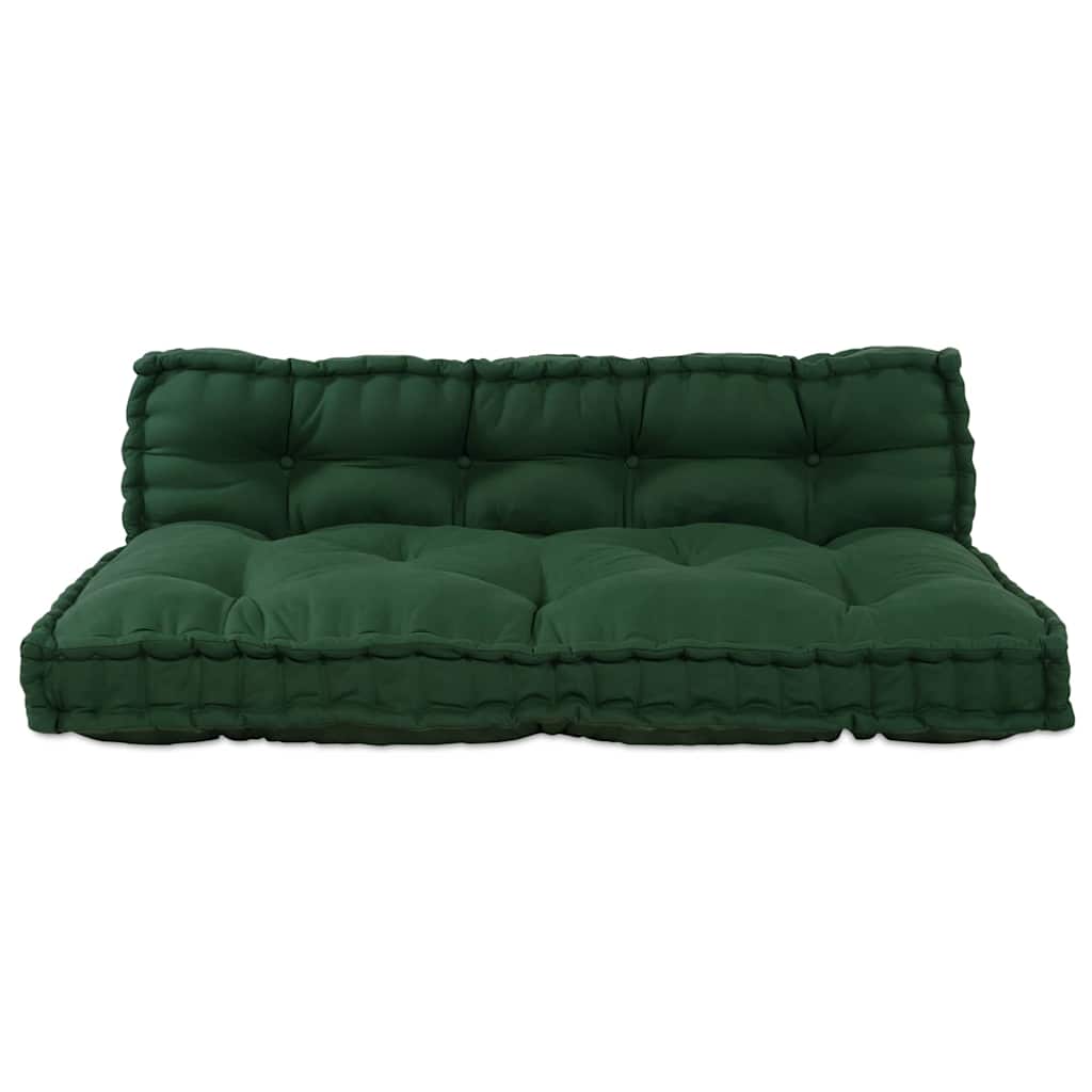 Palle Sofa Pude 2 pcs Grøn 120 x 80 x 38 cm Stof