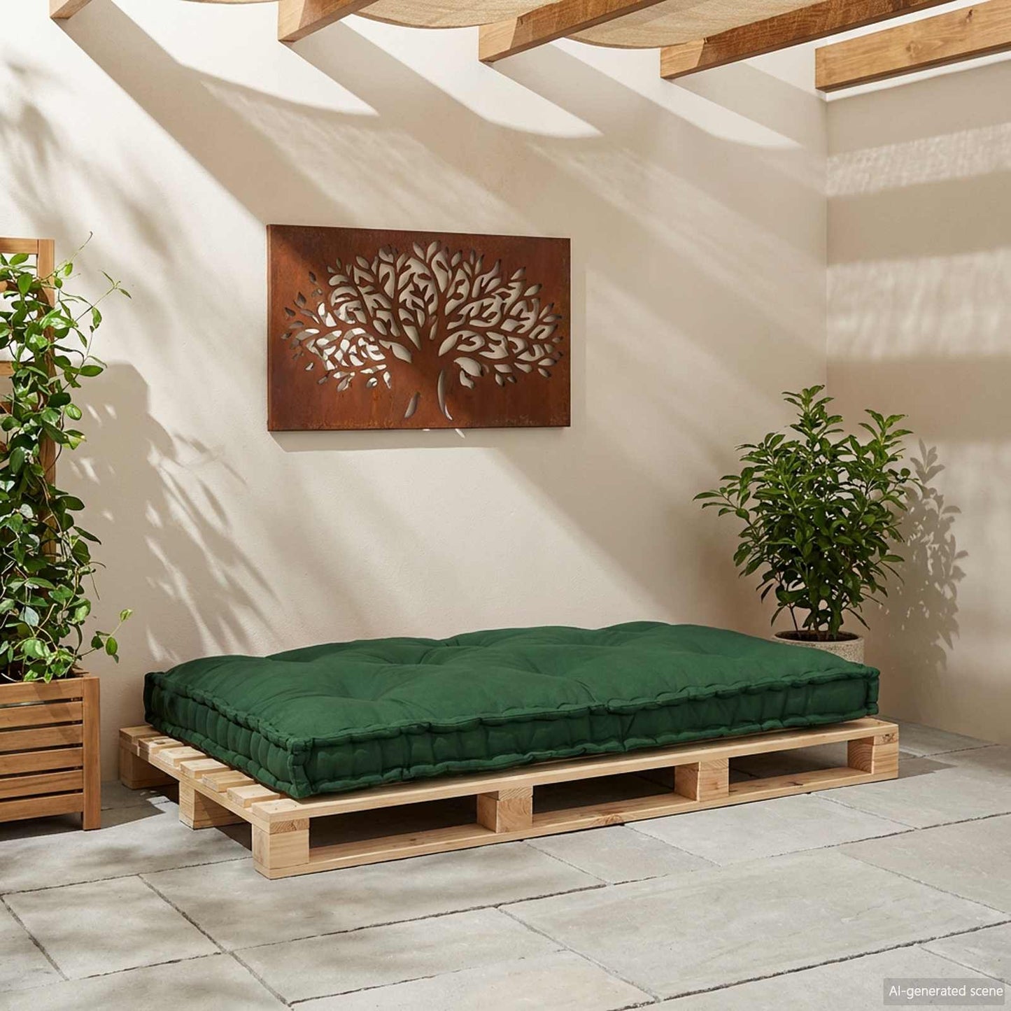 Palle Sofa Pude Grøn 120 x 80 x 12 cm Stof