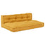 Palle Sofa Pude 2 pcs Gul 120 x 80 x 38 cm Stof