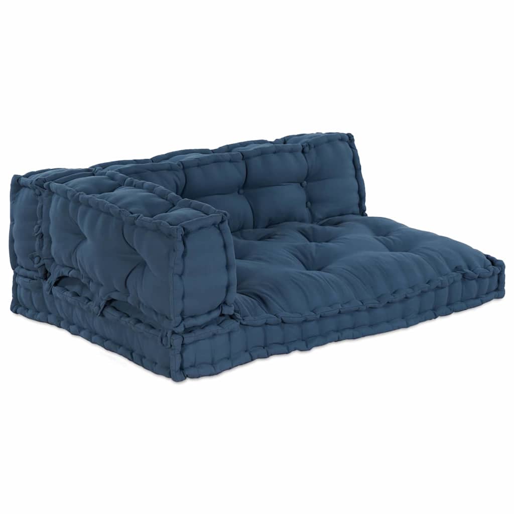 Palle Sofa Pude 3 pcs Indigo 120 x 80 x 38 cm Stof