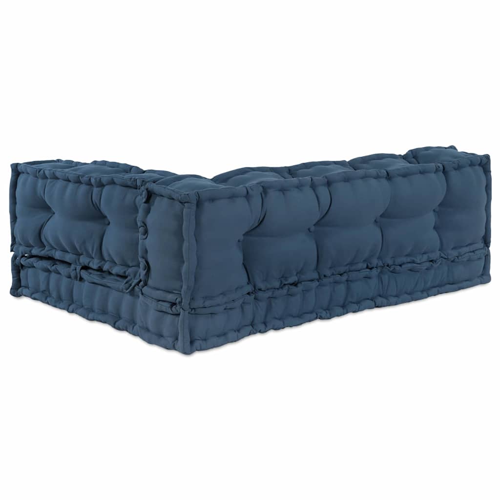 Palle Sofa Pude 3 pcs Indigo 120 x 80 x 38 cm Stof