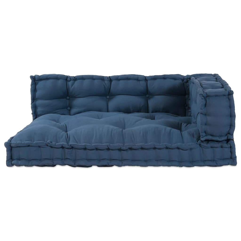 Palle Sofa Pude 3 pcs Indigo 120 x 80 x 38 cm Stof