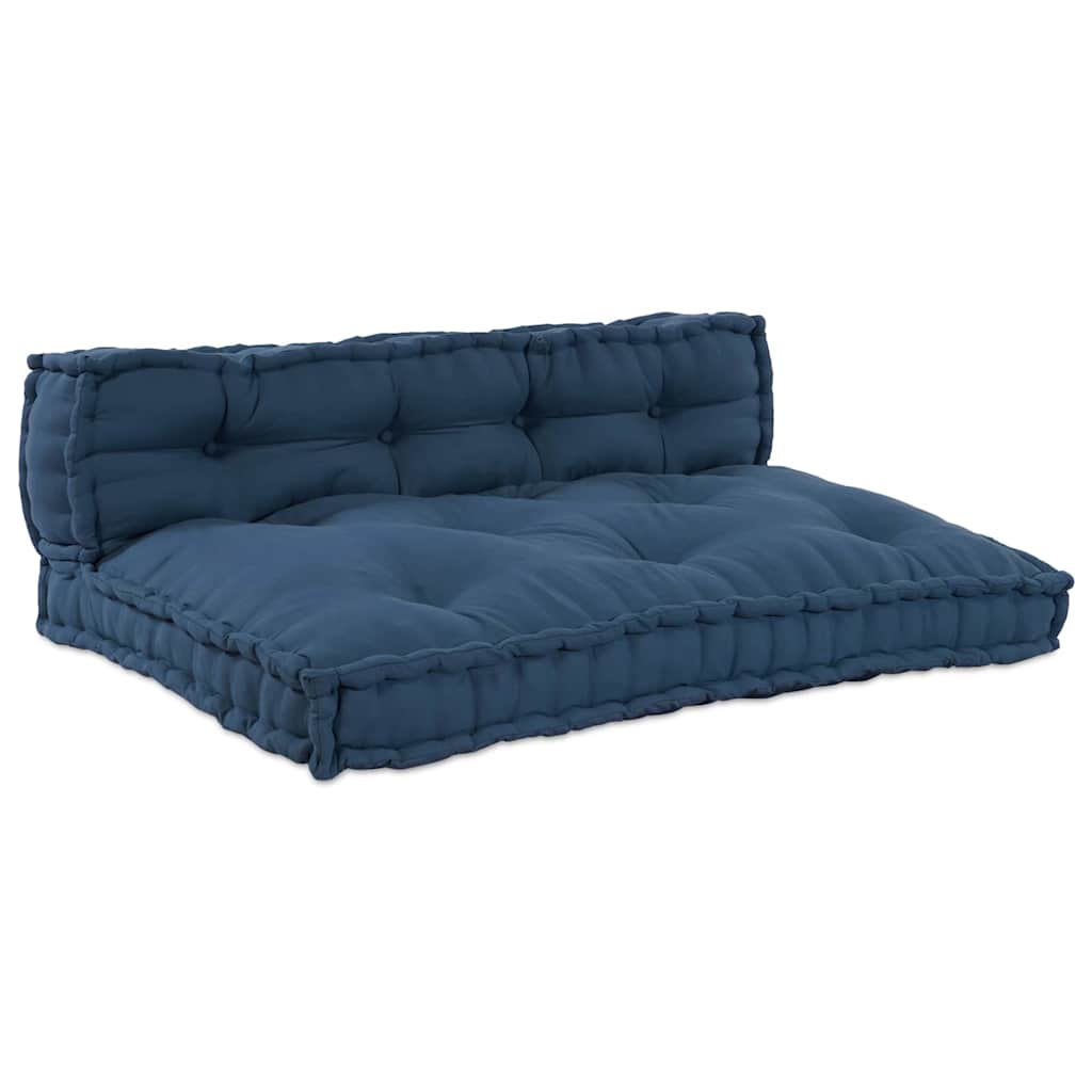 Palle Sofa Pude 2 pcs Indigo 120 x 80 x 38 cm Stof