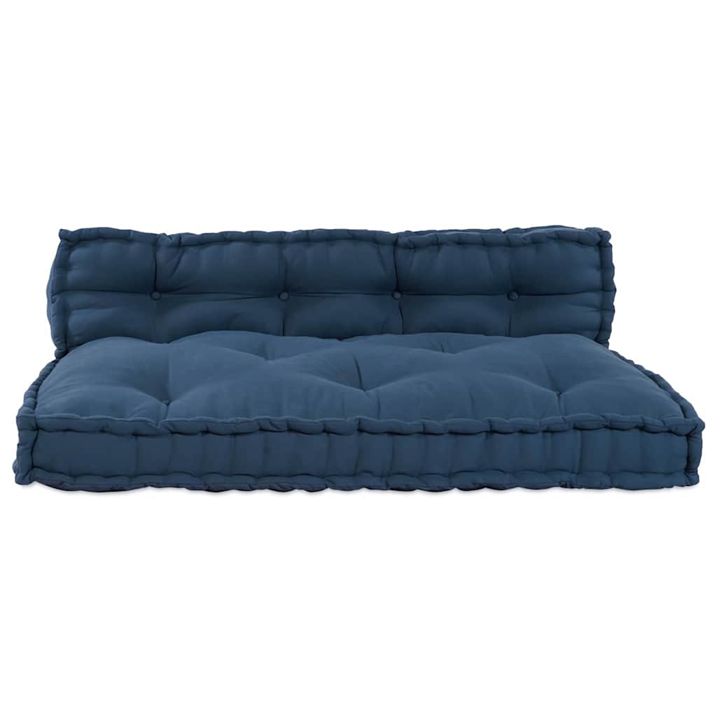 Palle Sofa Pude 2 pcs Indigo 120 x 80 x 38 cm Stof