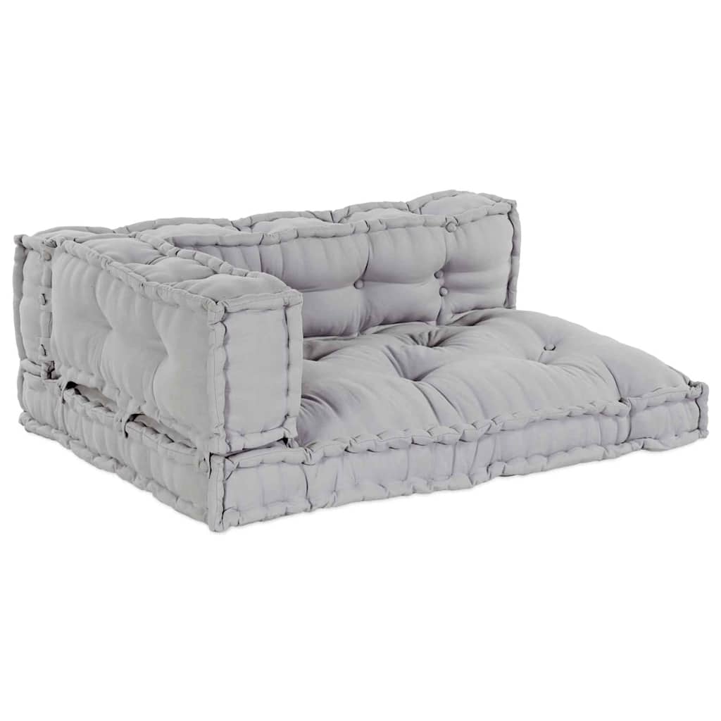 Palle Sofa Pude 3 pcs Grå 120 x 80 x 38 cm Stof