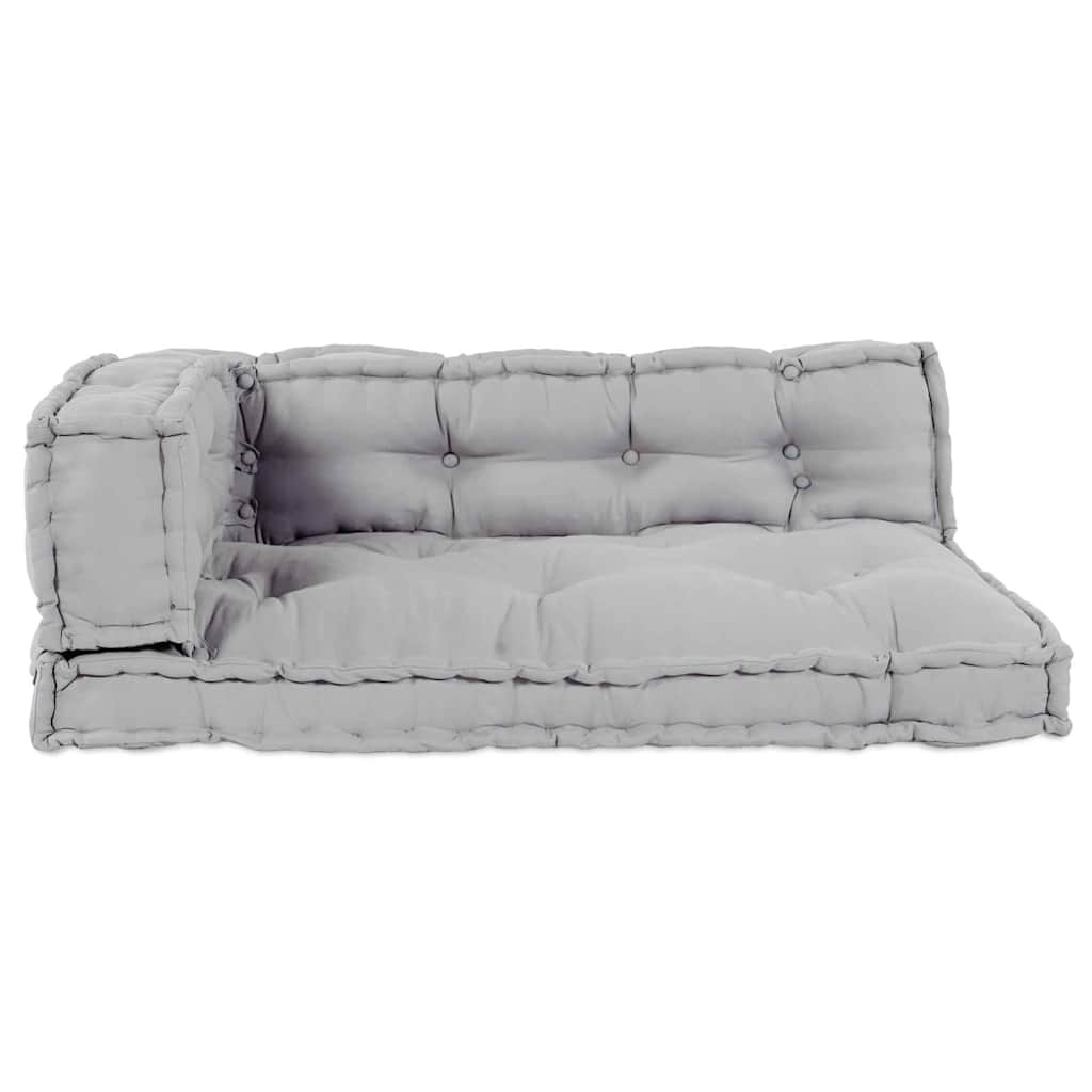Palle Sofa Pude 3 pcs Grå 120 x 80 x 38 cm Stof