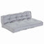 Palle Sofa Pude 2 pcs Grå 120 x 80 x 38 cm Stof