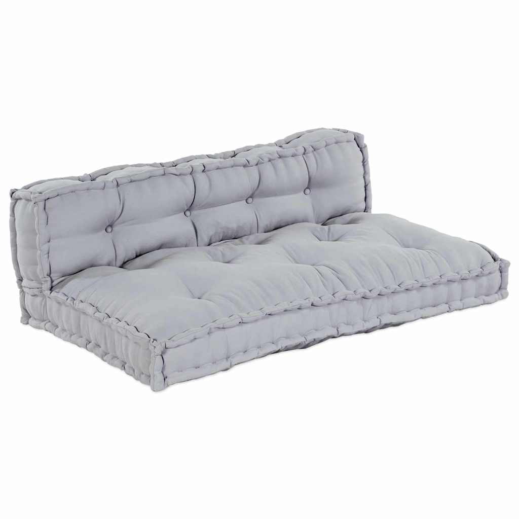Palle Sofa Pude 2 pcs Grå 120 x 80 x 38 cm Stof