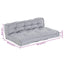 Palle Sofa Pude 2 pcs Grå 120 x 80 x 38 cm Stof