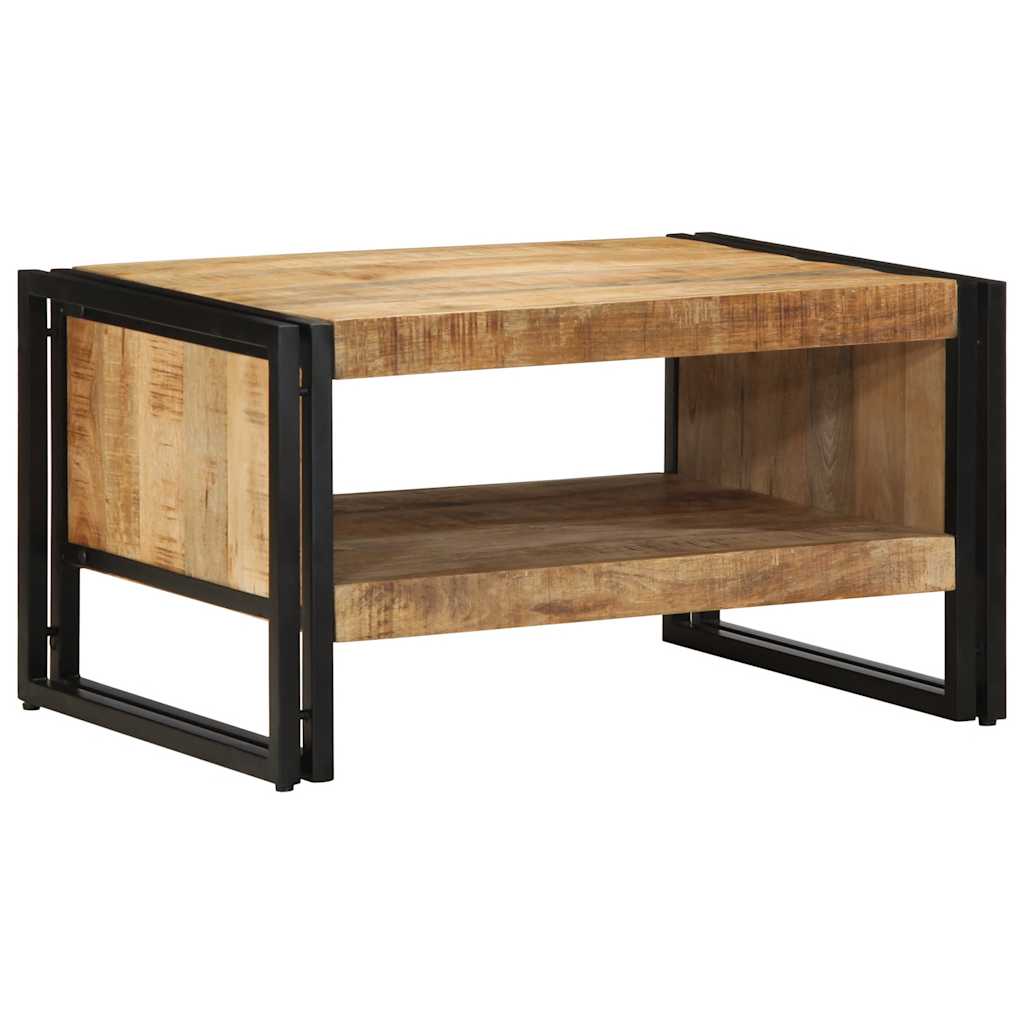 sofabord 70x50x38 cm massivt ru mangotræ