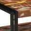 sofabord 90x50x38 cm massivt genbrugstræ flerfarvet