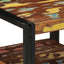 sofabord 50x50x38 cm massivt genbrugstræ flerfarvet