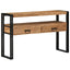 Konsolbord med skuffe Brun 120 x 33 x 75 cm Massivt Akacietræ