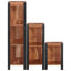 Bogreol 3 pcs Brun 50 x 30 x 110 cm Massivt Akacietræ