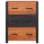 Sideboard 3 pcs Brun 110 x 30 x 75 cm Massivt Akacietræ