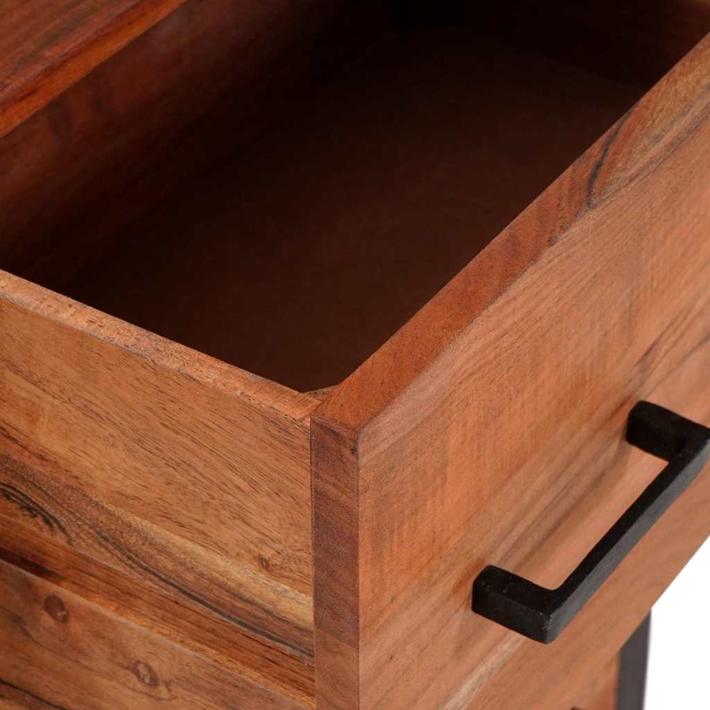 Sideboard 3 pcs Brun 55 x 30 x 75 cm Massivt Akacietræ