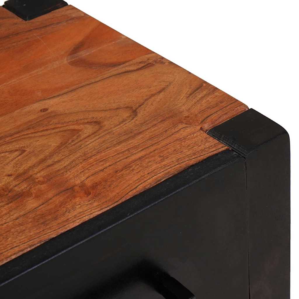 Sideboard 3 pcs Brun 165 x 30 x 75 cm Massivt Akacietræ