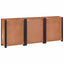Sideboard 3 pcs Brun 165 x 30 x 75 cm Massivt Akacietræ