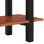 Konsolbord med hylde Brun og sort 110 x 30 x 75 cm