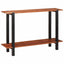 Konsolbord med hylde Brun og sort 110 x 30 x 75 cm