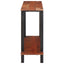 Konsolbord med hylde Brun og sort 110 x 30 x 75 cm