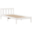 seng med reol uden madras 75x190 cm massivt fyrretræ hvid
